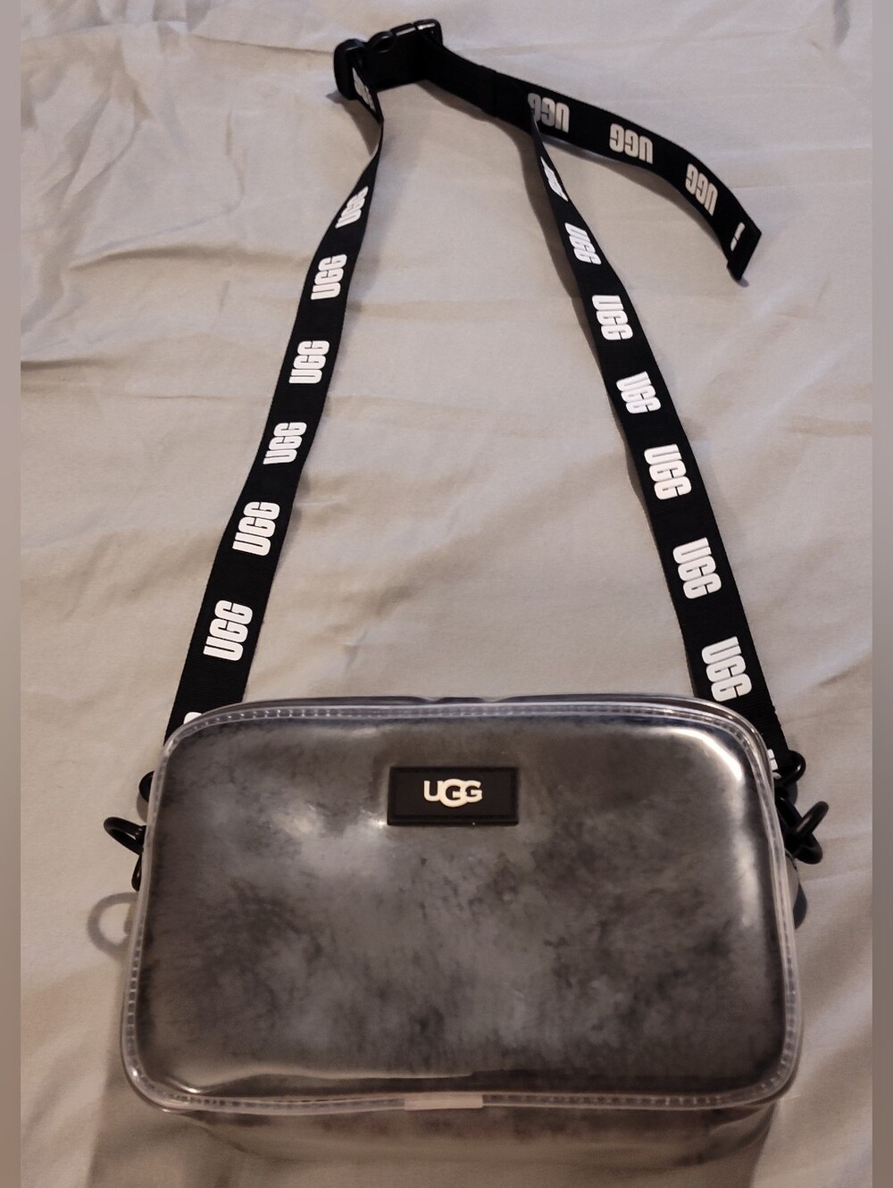 Like-New! UGG Black Clear Belt Bag